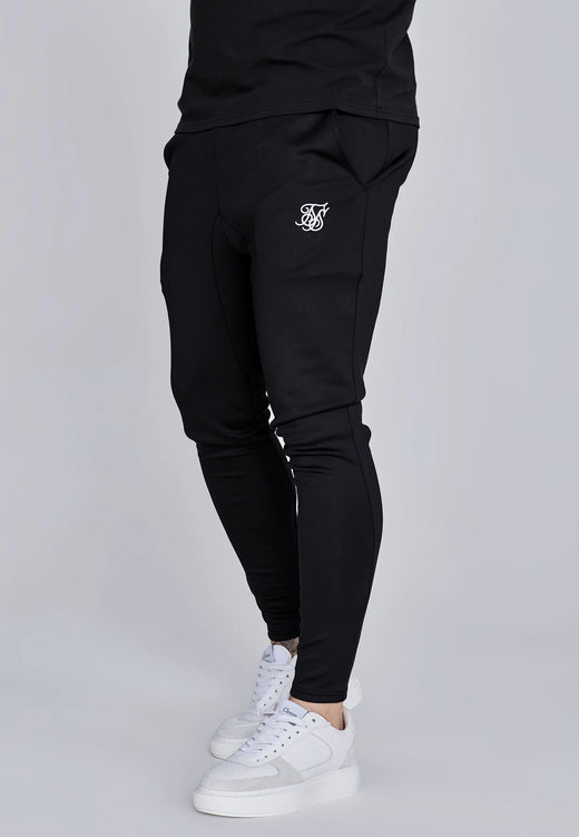 SikSilk - Black Essentials Poly Joggers