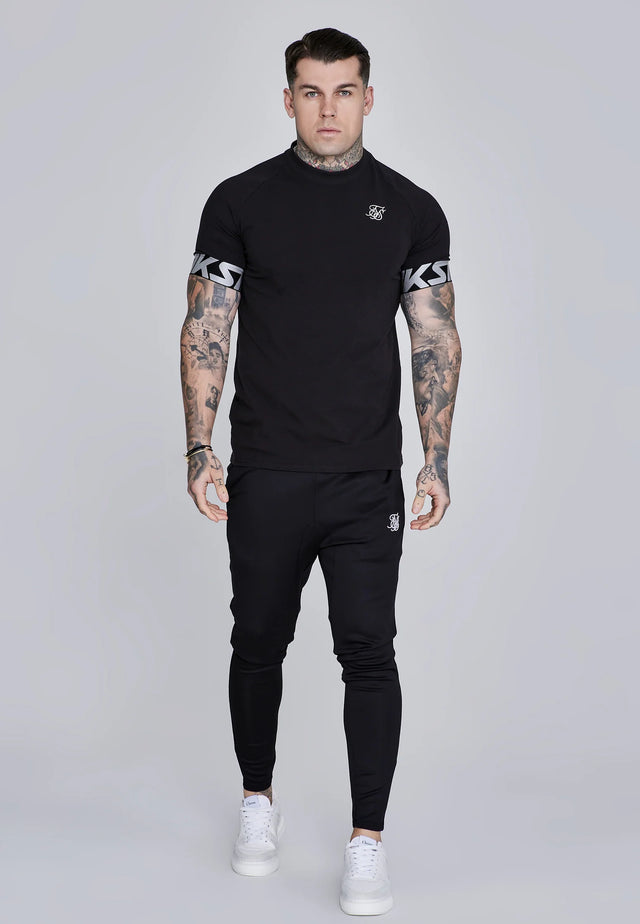 SikSilk - Black Essentials Poly Joggers