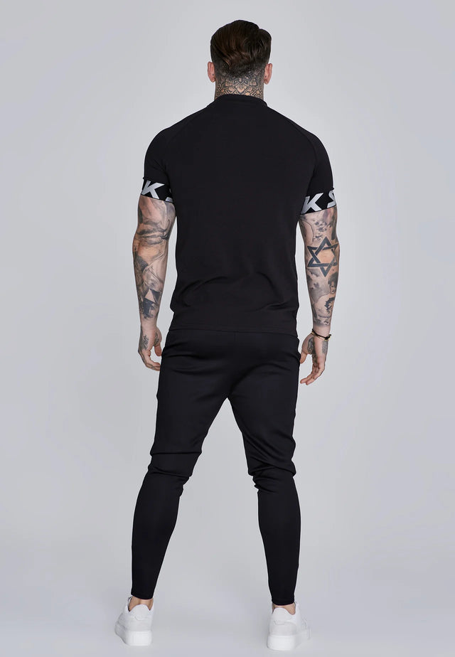 SikSilk - Black Essentials Poly Joggers