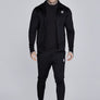 SikSilk - Black Essentials Poly Track Top