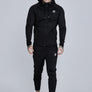 SikSilk - Black Essentials Poly Full Zip Hoodie