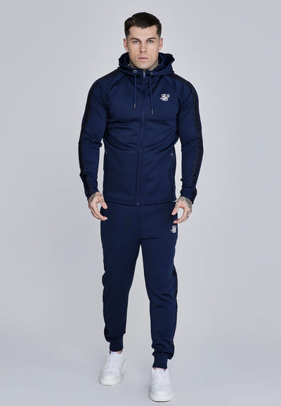 SikSilk - Navy Hoodie and Joggers Set