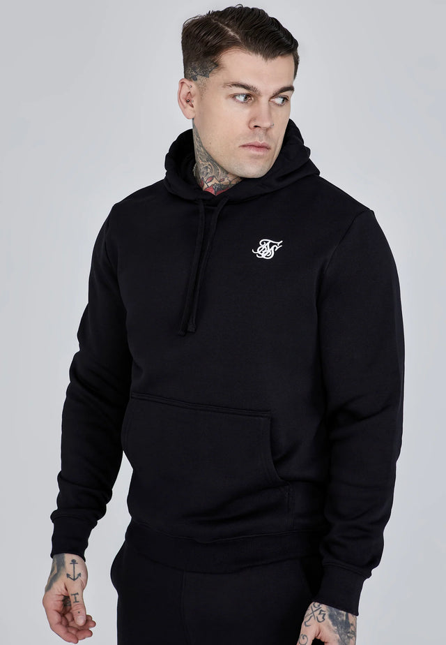 SikSilk - Black Hoodie and Joggers Set