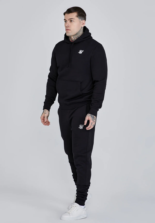 SikSilk - Black Hoodie and Joggers Set