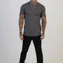 SikSilk - Grey Muscle Fit T-Shirt