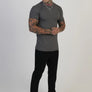 SikSilk - Grey Muscle Fit T-Shirt