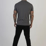 SikSilk - Grey Muscle Fit T-Shirt