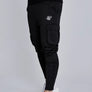 SikSilk - Black Essentials Poly Cargos