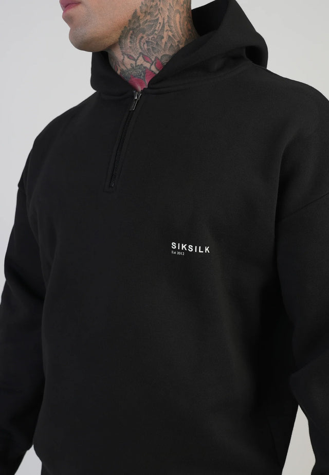 SikSilk - Black Graphic Hoodie
