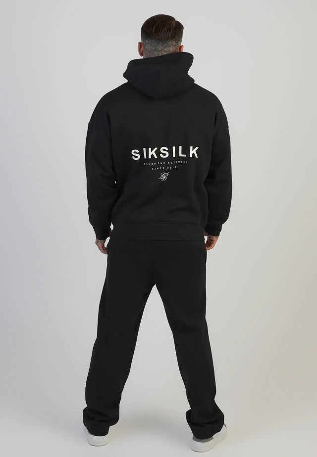 SikSilk - Black Graphic Hoodie