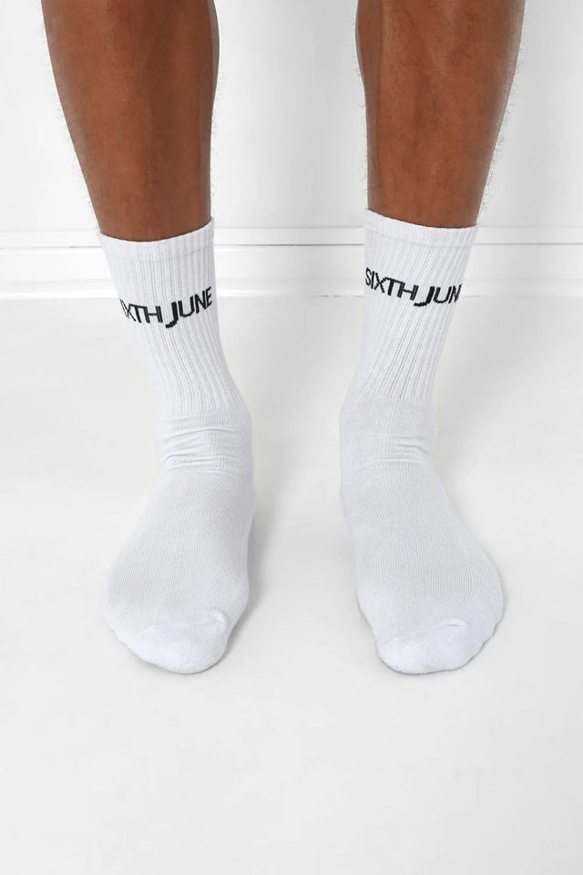 Sixth June - 3db Socks - White